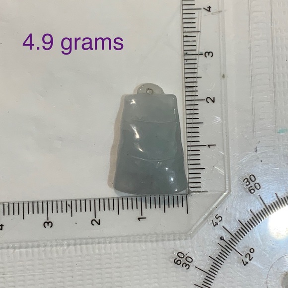 Genuine 24.5ct translucent ICE jadeite jade pendent - Picture 2 of 8